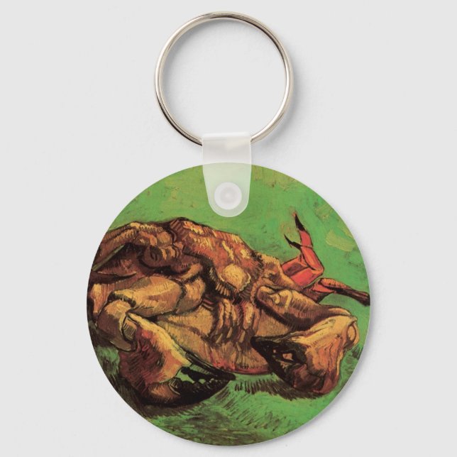 Crab on Its Back by Vincent van Gogh Key Ring (Front)