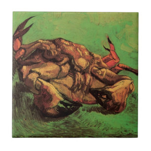 Crab on Its Back by Vincent van Gogh Tile