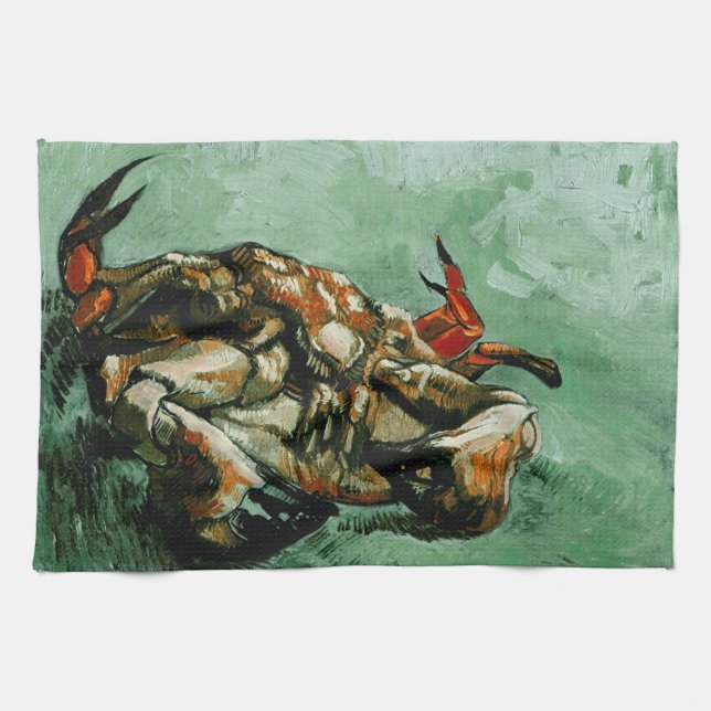 Crab on Its Back (F605)Van Gogh Fine Art Tea Towel (Horizontal)