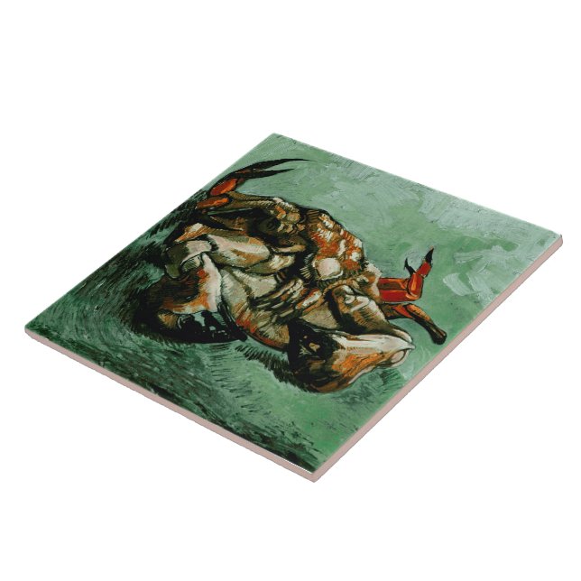 Crab on Its Back (F605)Van Gogh Fine Art Tile (Side)