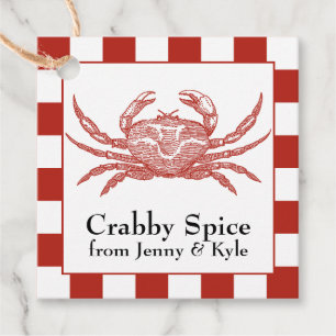 Crab or Seafood Boil Favour Tags