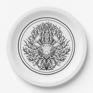 Crab Paper Plate
