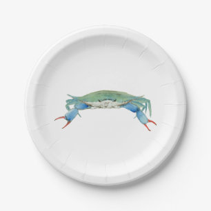 Crab Paper Plate
