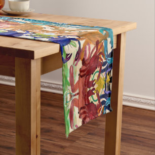 Crab Party large table runner