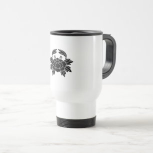 Crab Peony Travel Mug