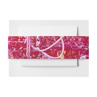 CRAB POTS ABSTRACT INVITATION BELLY BAND