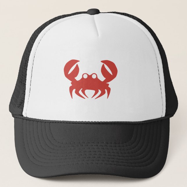 Crab print trucker hat (Front)
