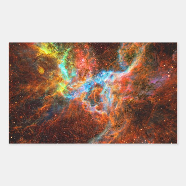 Crab Pulsar Time Lapse - Neutron Star Rectangular Sticker (Front)