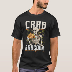 Crab Rangoon Skeleton Funny Chinese Food Costume  T-Shirt
