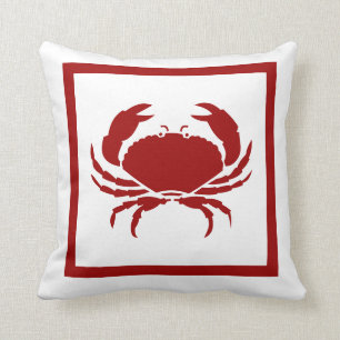 CRAB red pillow