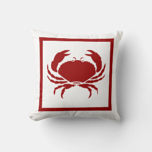 CRAB red pillow