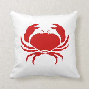 CRAB red pillow
