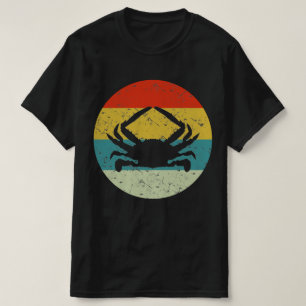 Crab retro vintage silhouette 70s T-Shirt