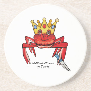 Crab Royalty with knife, MeWarriorWoman on Twitch Coaster