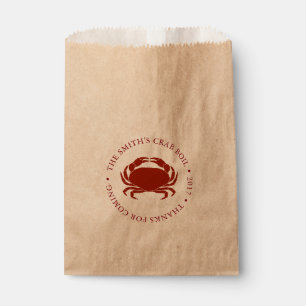 Crab Seafood Boil Customisable Favour Bags