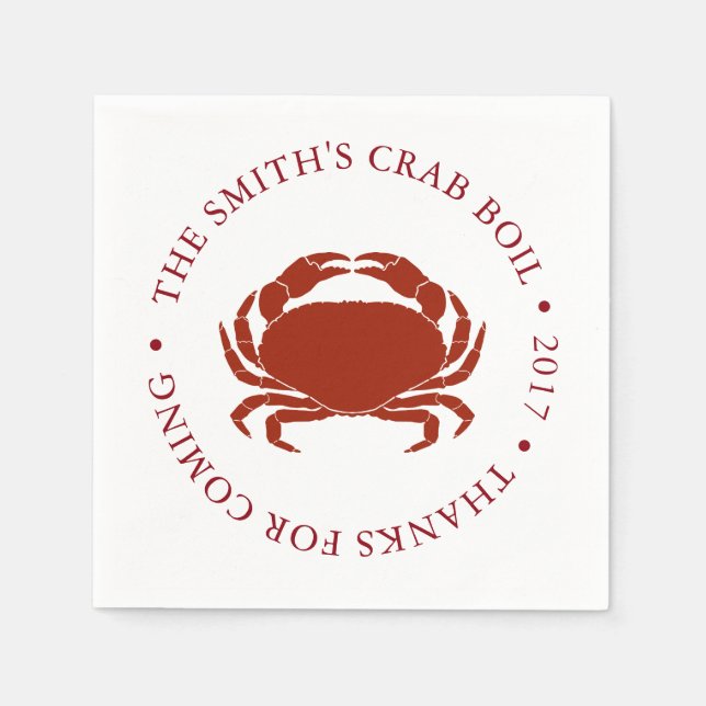 Crab | Seafood Boil Customised Napkin (Front)