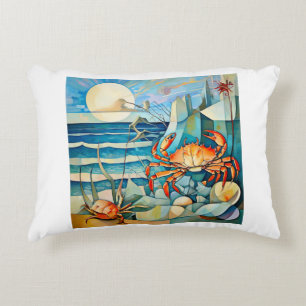 Crab Serenade Decorative Cushion