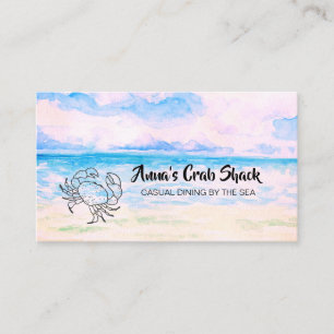 *~*  Crab Shack Casual Dining by The Sea Business Card