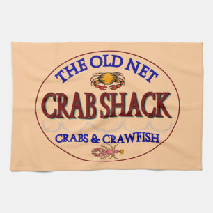 Crab Shack Logo Tea Towel