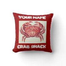 crab shack pillow
