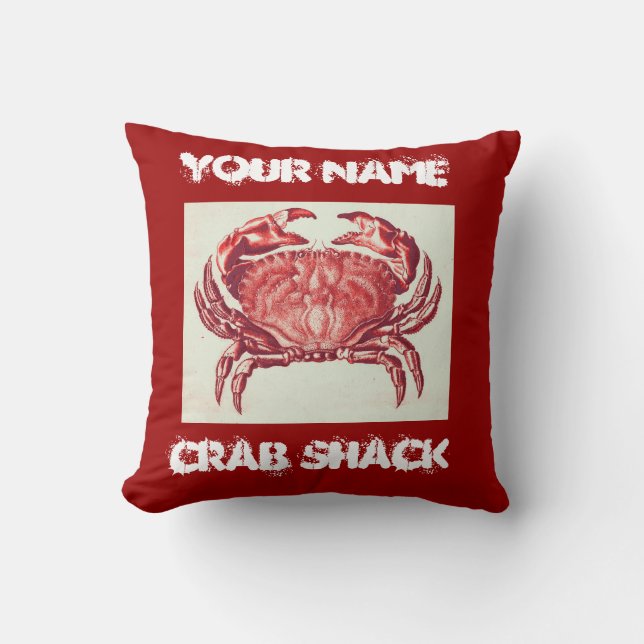 crab shack pillow (Front)