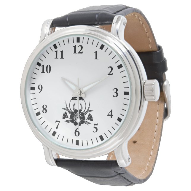 Crab-shaped cherry blossom watch (Angled)
