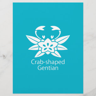 Crab-shaped gentian
