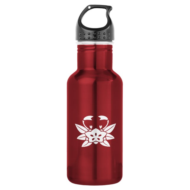 Crab-shaped gentian 532 ml water bottle (Front)