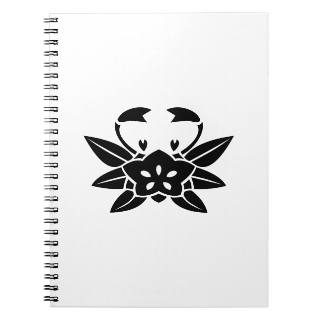 Crab-shaped gentian notebook (Front)