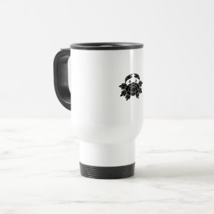 Crab-shaped peony travel mug