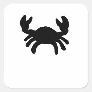 Crab Silhouette Sticker