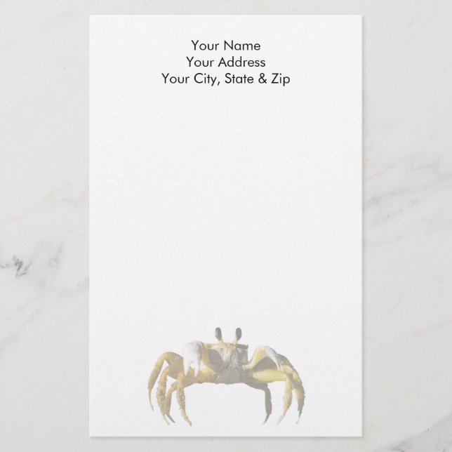 Crab Stationery (Front)