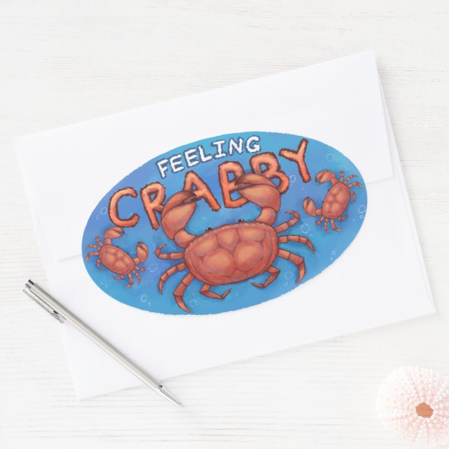 Crab Sticker (Envelope)