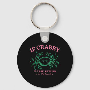 Crab Summer Vacation Holiday Beach Key Ring