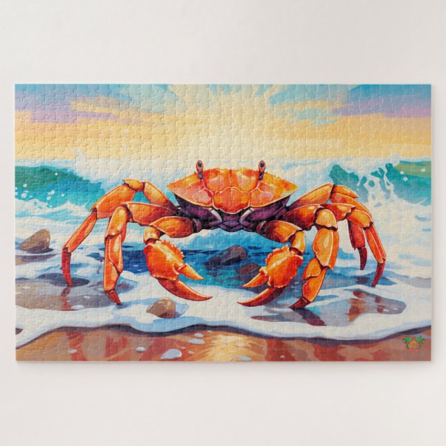 🐙Crab-tastic Beach Day🦀  Jigsaw Puzzle (Horizontal)