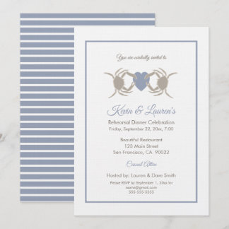 Crab Theme Seafood | crab boil | rehearsal dinner Invitation