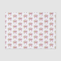 Crab Tissue Paper Blue Watercolor Pattern Beach