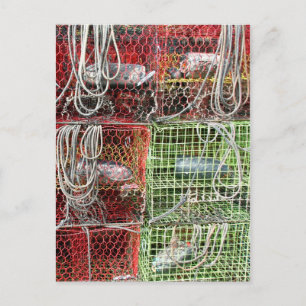 Crab Traps Close Up Postcard