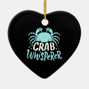 Crab Whisperer Ceramic Tree Decoration