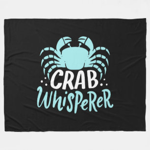 Crab Whisperer Fleece Blanket
