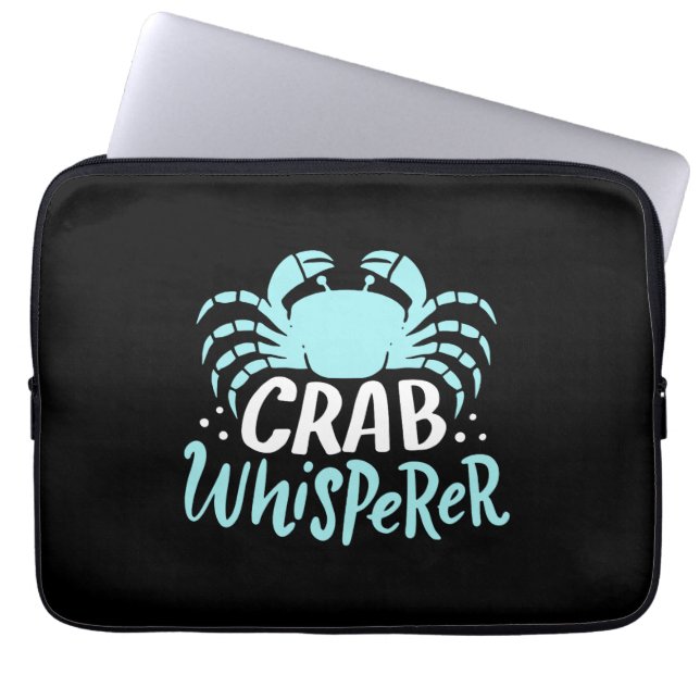 Crab Whisperer Laptop Sleeve (Front)