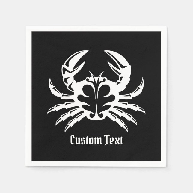 Crab White Napkin (Front)