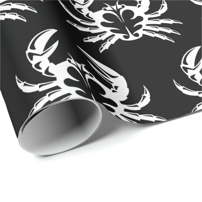 Crab White Wrapping Paper (Roll Corner)