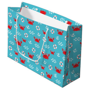 Crab with Lifebuoy Large Gift Bag