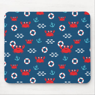 Crab with Lifebuoy Mouse Mat