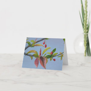 crabapple blossoms card