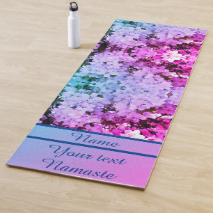 Crabapple Flower Blossoms Close Up Personalised Yoga Mat