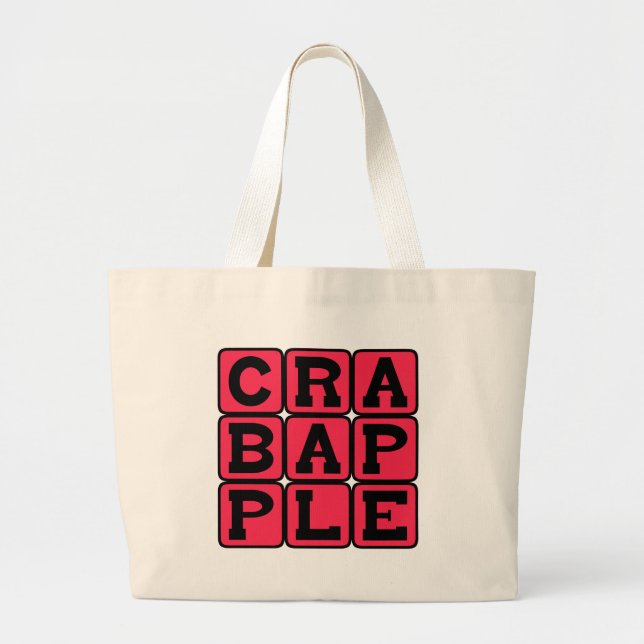 Crabapple, Fruit Large Tote Bag (Front)