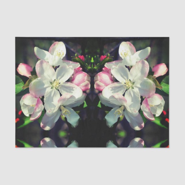 Crabapple Spring Flower Blossoms Decoupage Tissue Paper (Front)