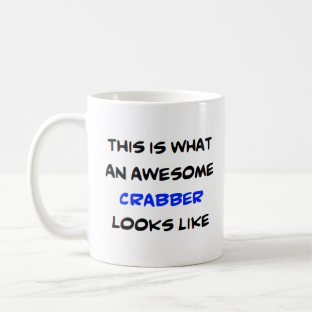 crabber, awesome coffee mug (Left)